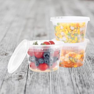EHDC12C- Heavy Duty Deli Containers 12 oz, Clear, Combo Pack