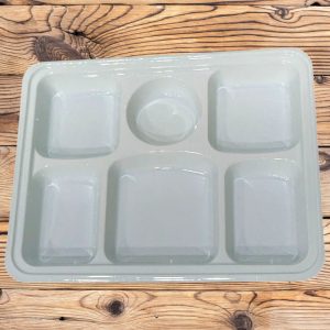 PLASTIC-6 COMPARTMENT 6 COMPARTMENT PLASTIC PLATE 300/CS
