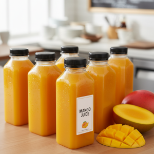 PLASTIC-12 OZ JUICE BOTTLES WITH LIDS (120 CT)