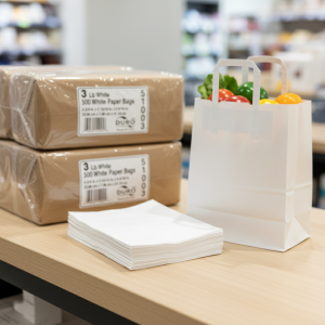 BAG #3 WHITE #3 WHITE GROCERY BAG 500/CS