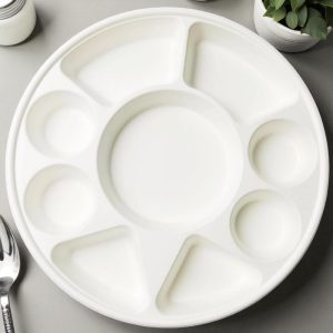 BIO-9 COMAPARTMENT 9 COMPARTMENT BIODEGRABLE RECTANGLE PLATE 200/CS