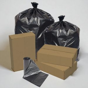 "TRASH BAG BLACK LDPE - EXTRA STRONG   38'' X 58'' - (30 M) - 100 PCS/CS "
