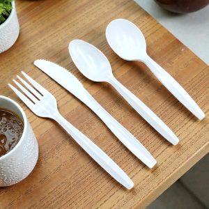 Cutlery-HEAVY PP TEA SPOON WHITE HEAVY WEIGHT PP TEA SPOON WHTE 1000/CS