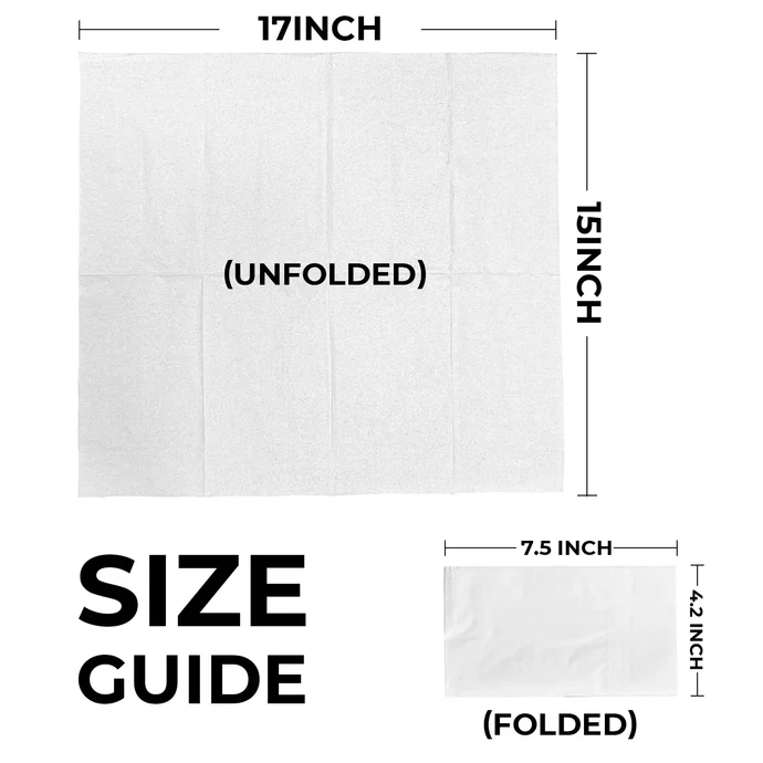 BIOCEAN – PAPER DINNER NAPKIN HEAVY DUTY 15 X 17 WHITE (3000/CS)