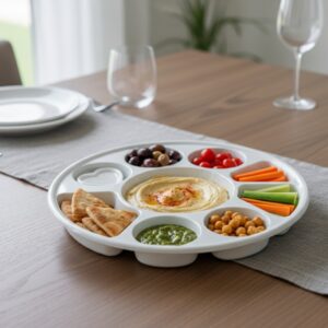 PLASTIC-9 COMPARTMENT 9 COMPARTMENT PLASTIC PLATE 200/CS