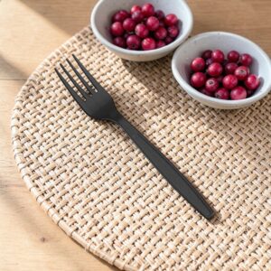 CUTLERY- FORK BLACK HEAVY WEIGHT 1000/CS