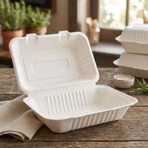 WHITE CLAMSHELL TO-GO BOX 9X6 (150/CS)