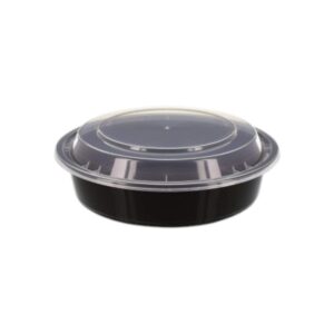 24OZ ROUND TAKEOUT BLACK BOX (150CT)
