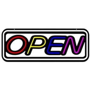 Open - LED Sign - 1CT - 20x7 inch