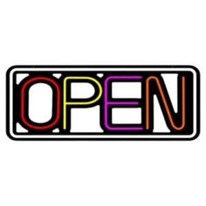 Open - LED Sign - 1CT - 20x9 inch