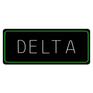 Delta8 Plain - LED Sign - 1CT - 35x17.5 inch