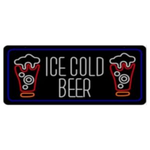 Ice Cold Beer - LED Sign - 1CT - 35x17.5 inch