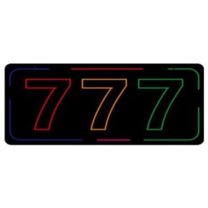 777 - LED Sign - 1CT - 35x17.5 inch