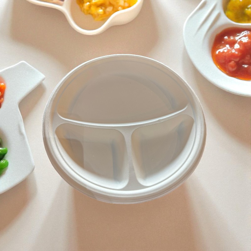 BIO-10 3 COM PLATE 10 ROUND 3 COMPARTMENT PLATE 500/CS