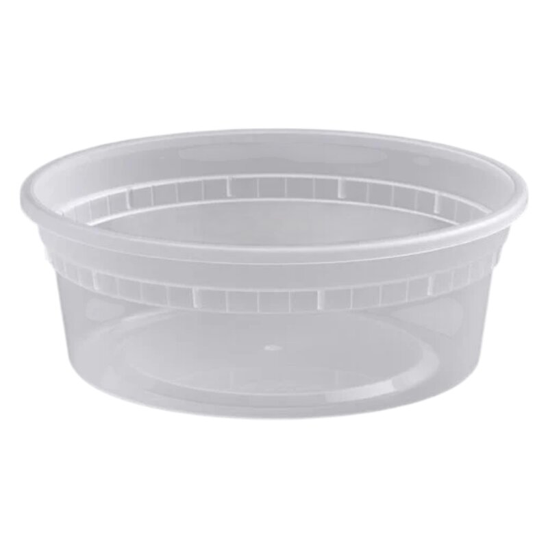 DELI CONTAINERS CLEAR 8 OZ WITH LIDS ( 240/CS)