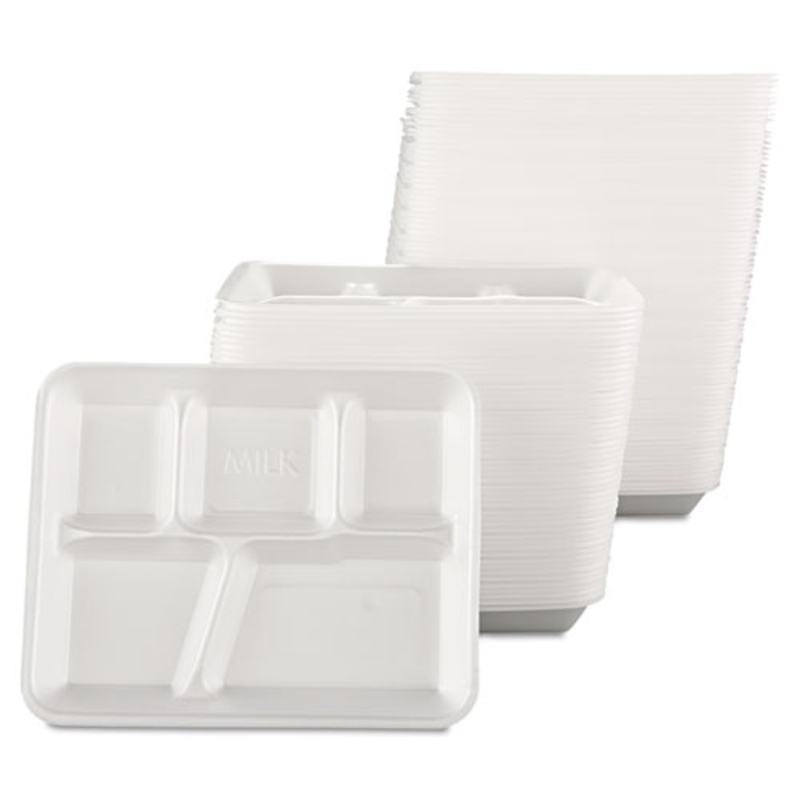 FM-5 CP FOAM TRAY FOAM 5 COM RECTANGLE TRAY 500/CS
