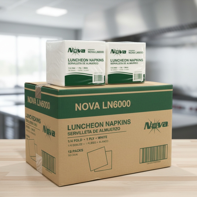 PAPER – LUNCH NAPKIN LUNCH NAPKIN 12X12 WHITE 6000/CS
