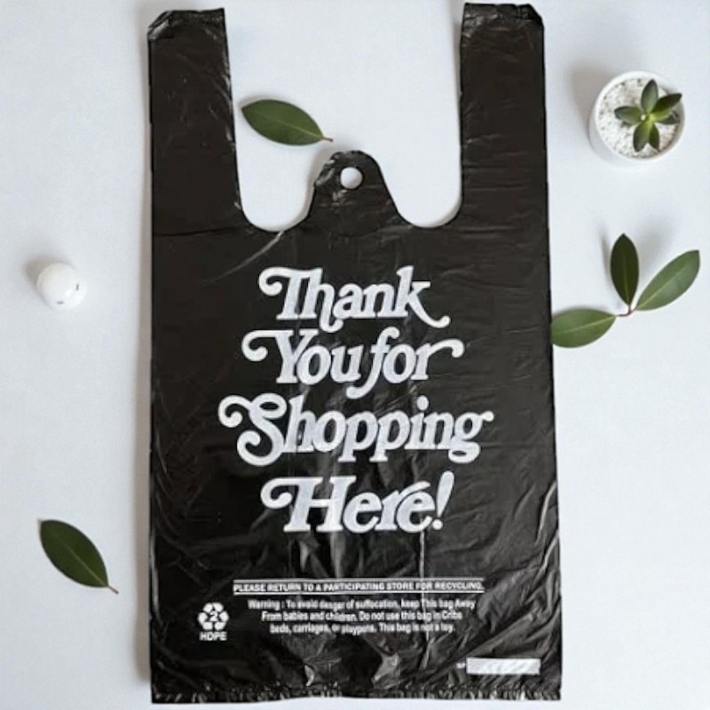 THANK YOU BLACK T-SHIRT BAG HD 1/10 (14M) – 1000 PCS/CS