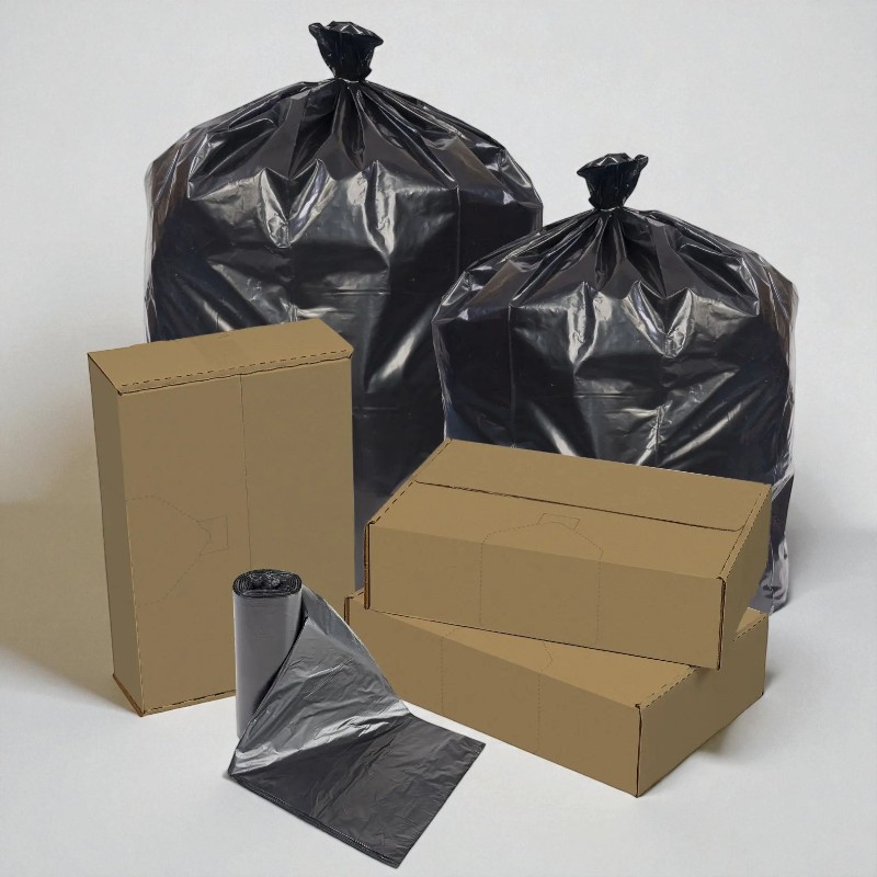 TRASH BAG BLACK LDPE – EXTRA STRONG 38” X 58” – (30 M) – 100 PCS/CS