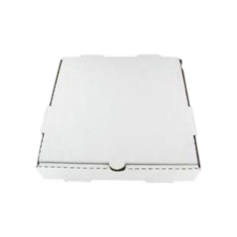 NEMCO PIZZA BOX 12X12X2 WHITE PLAIN KRAFT B FLUTE 50/CS
