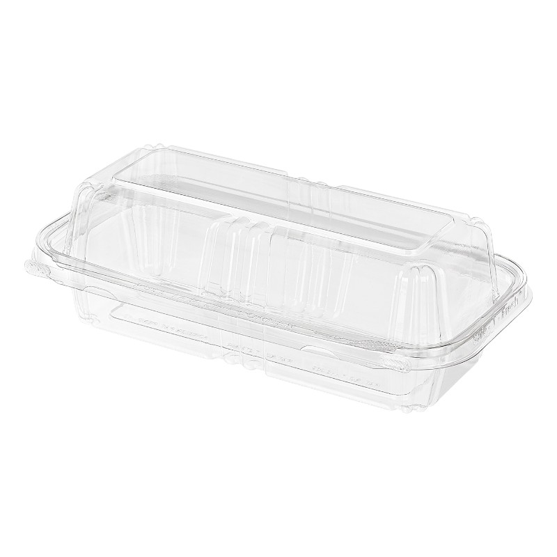 TS202 HOAGIE HINGED CONTAINER 8X3X3 SAFE T GUARD INLINE 150/CS