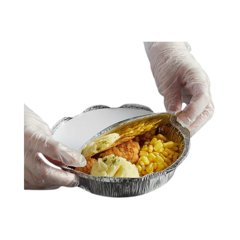 Foil Laminated Board Lid for 7″ Round Aluminium Container – 500/Cs