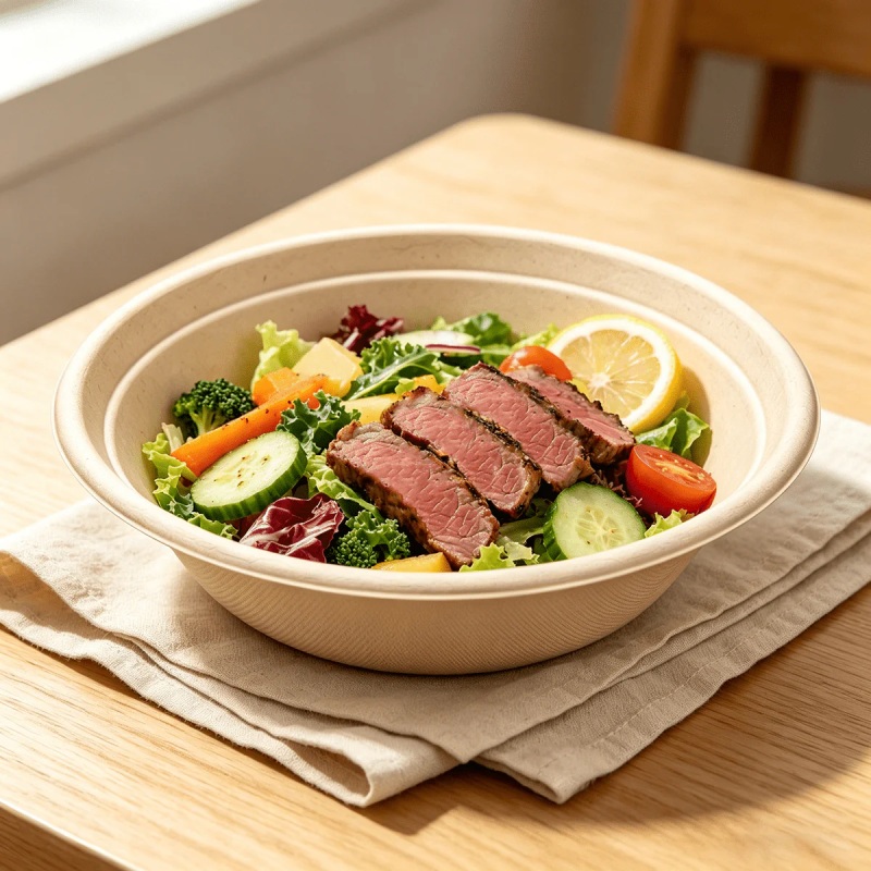 BIOCEAN 32OZ ROUND BAGASSE BOWLS 500/CS
