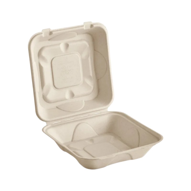Biodegradable 9X9 Clamshell Container 200/CS