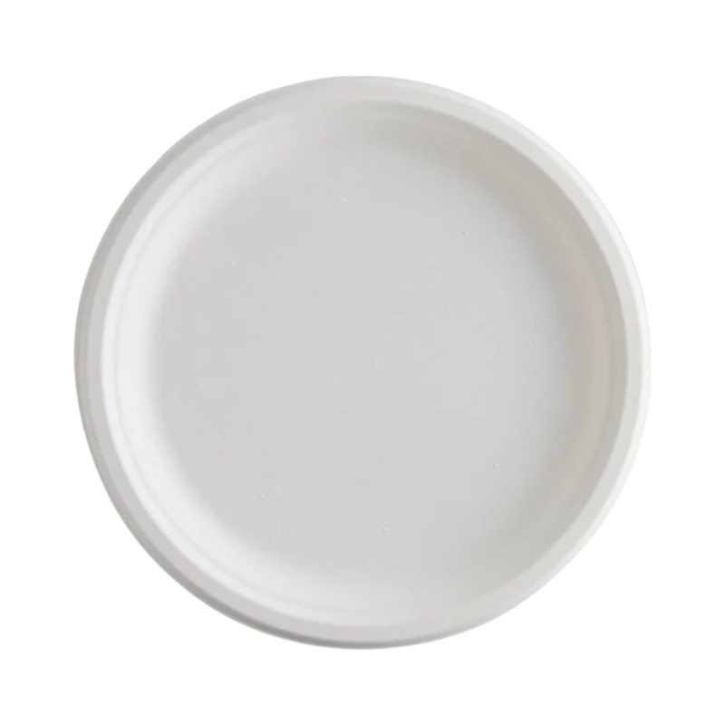 MARK Cornstarch 10″ Biodegradable Round Plates 500/Cs