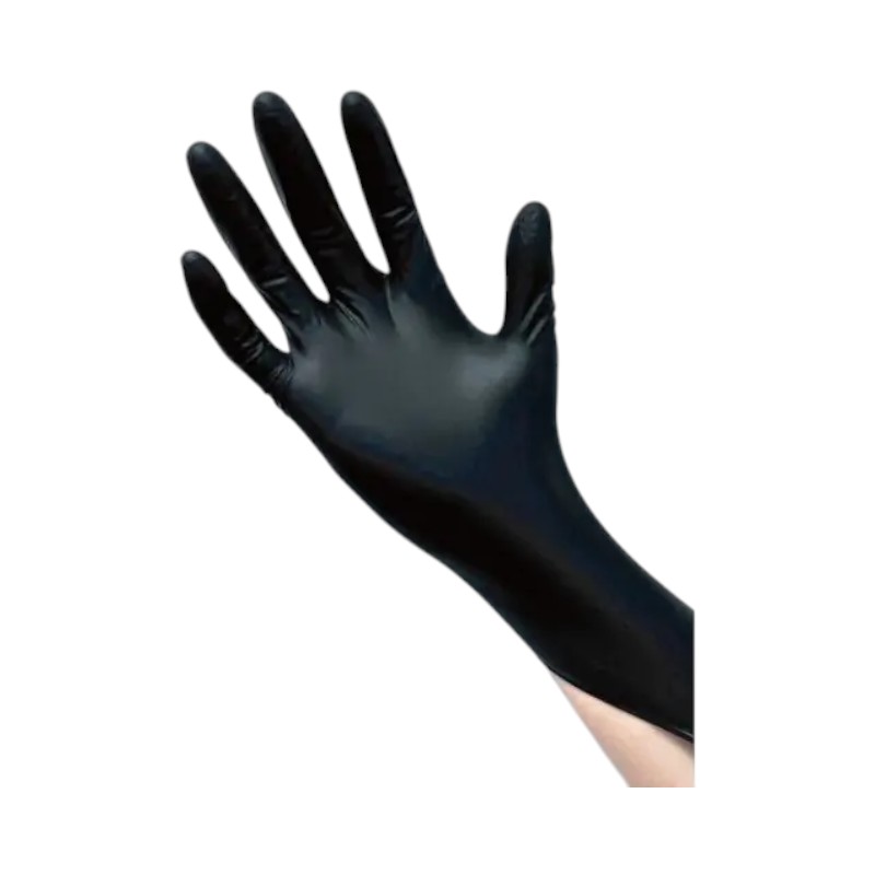 NITRILE GLOVES BLACK LARGE 1000/CS