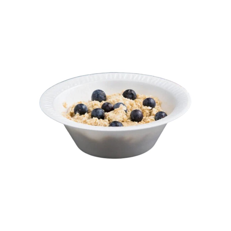 Dart 12BWWCR Concorde 10-12OZ White Non-Laminated Round Foam Bowl – 1000/Case