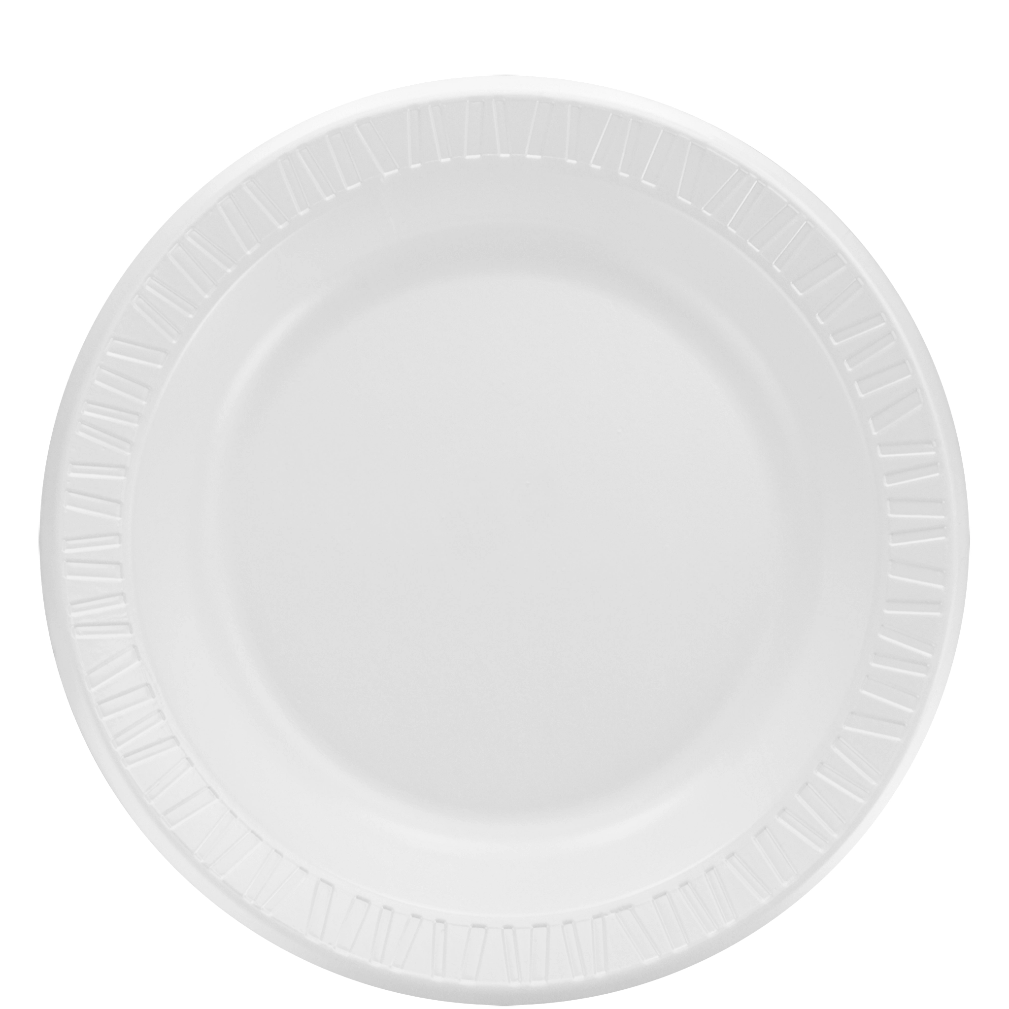 Dart 10PWCR Concorde 10″ White Laminated Round Foam Plate – 500/Case