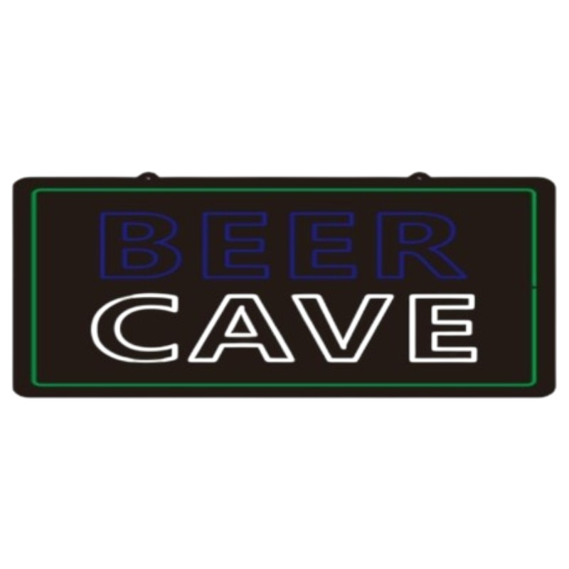 Beer Cave – LED Sign – 1CT – 30×20 inch
