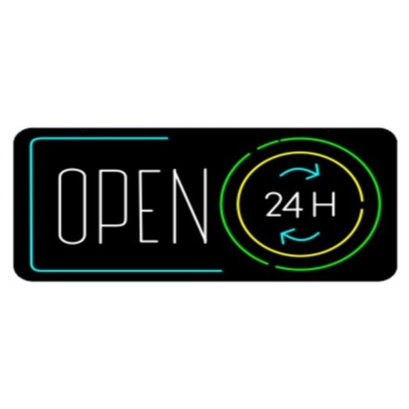 Open 24H – LED Sign – 1CT – 35×17.5 inch