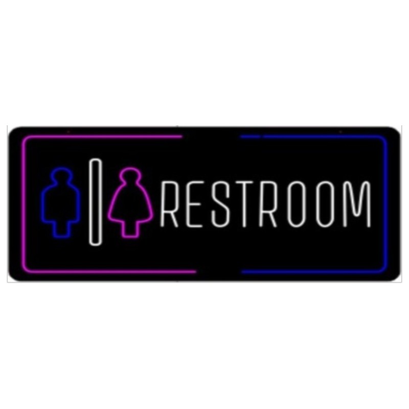 Restroom – LED Sign – 1CT – 35×17.5 inch