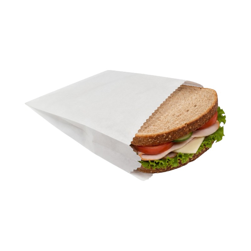 #508 Handheld Paper Bag 6″ x 3/4 x 6 1/2″ White – 6/1000 EA