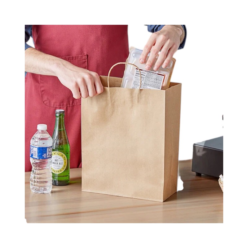 MARK Kraft Bag With Handle 10X5X13 – 250/CS