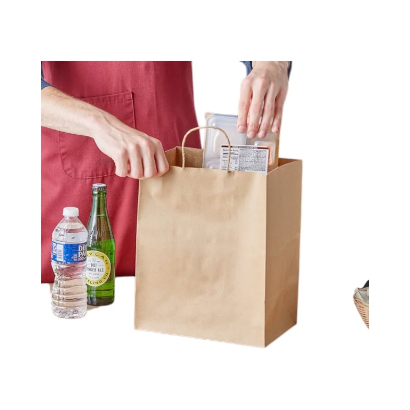 MARK Kraft Bag With Handle 10X7X12 – 250/CS
