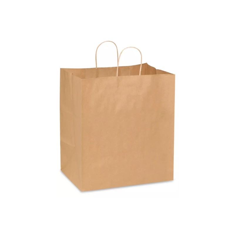 MARK Kraft Bag with Handle SUPER ROYAL 14X10X16 – 200/CS