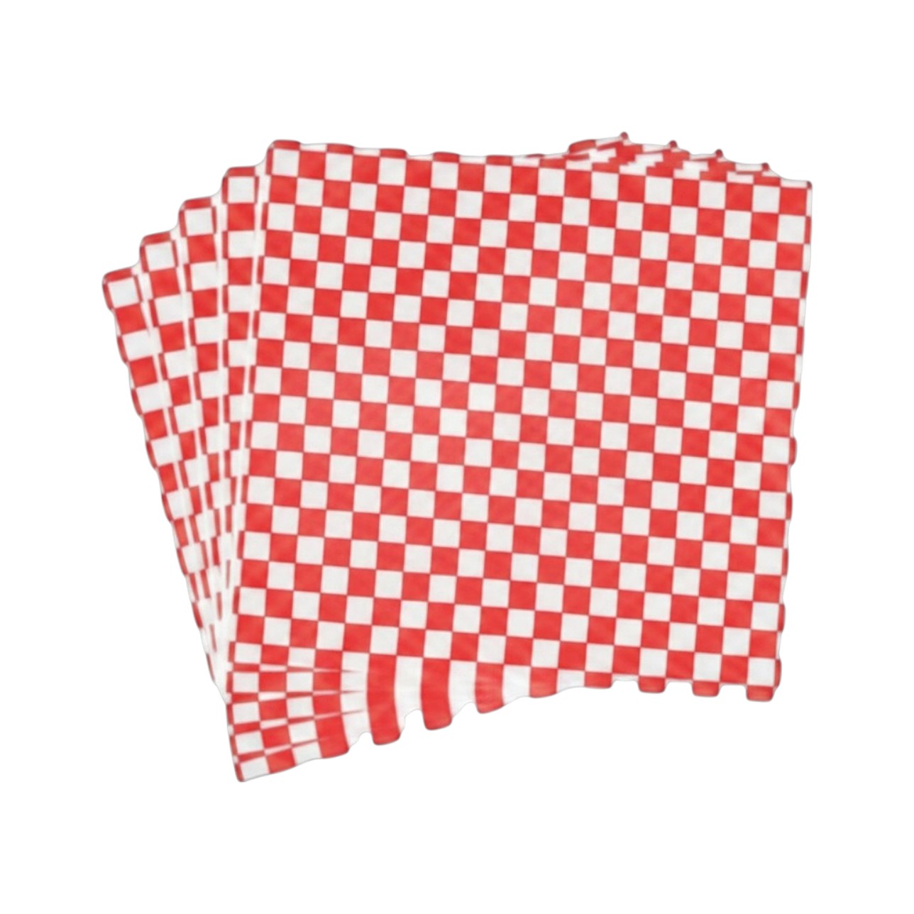 12″ X 12″ Deli Wrap Paper Checkered Red and White 2000/Cs