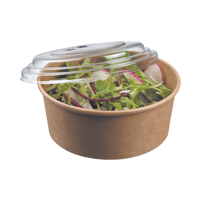 Salad Bowl 24oz (750ml) Kraft Round 300/Cs