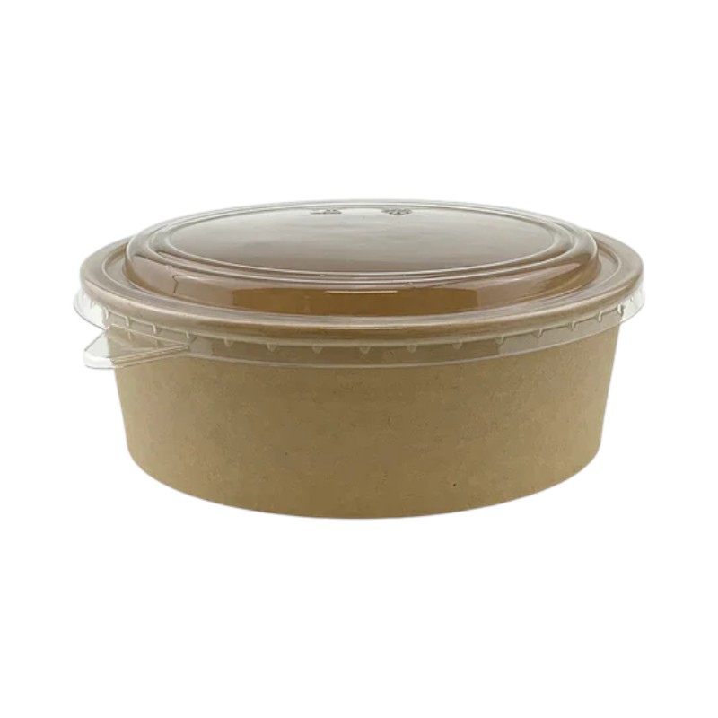 Kraft Lid for Salad Bowl 43oz (1300ML) – 300/Cs