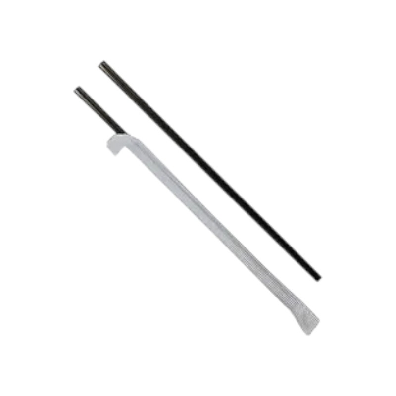 HQ Jumbo Straw 7.75″ PP Black Plastic Wrapped 500/4/2000 Case – MASTERPACK