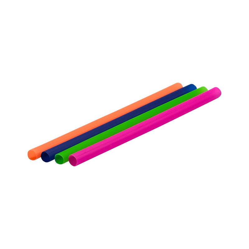 Empress Mixed Wrapped Neon Colossal BOBA Straw 9″ 12mm Dia 2000/Cs