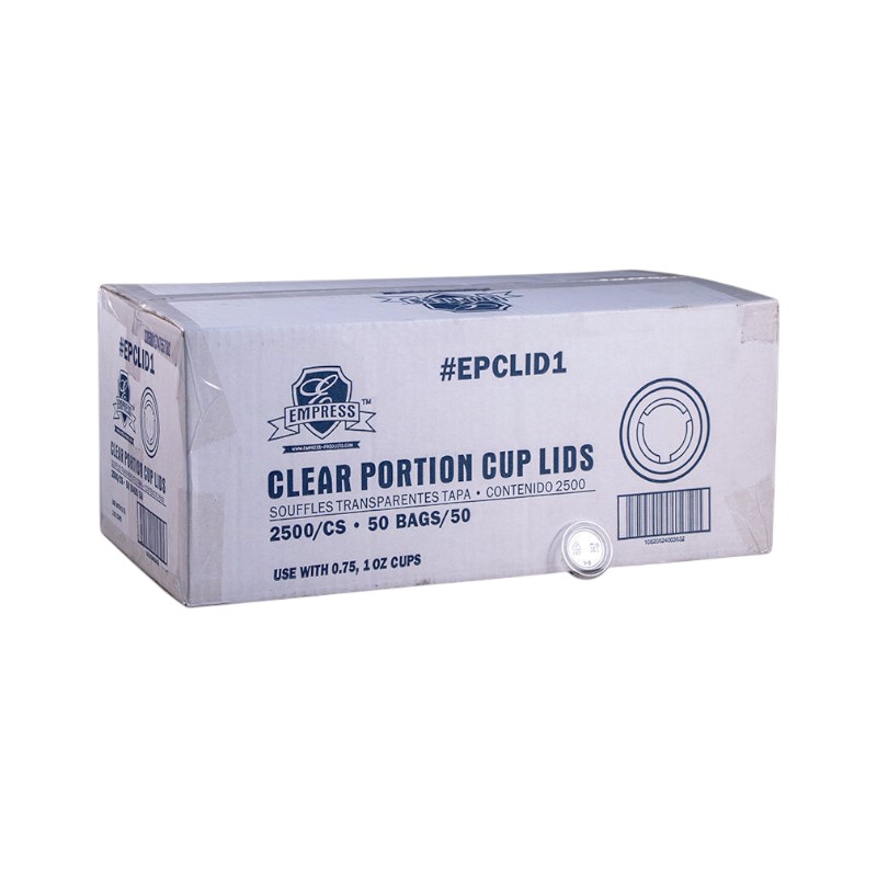 EPCLID1 Empress Lid for 0.75oz and 1oz Plastic Portion Cup 2500/CS