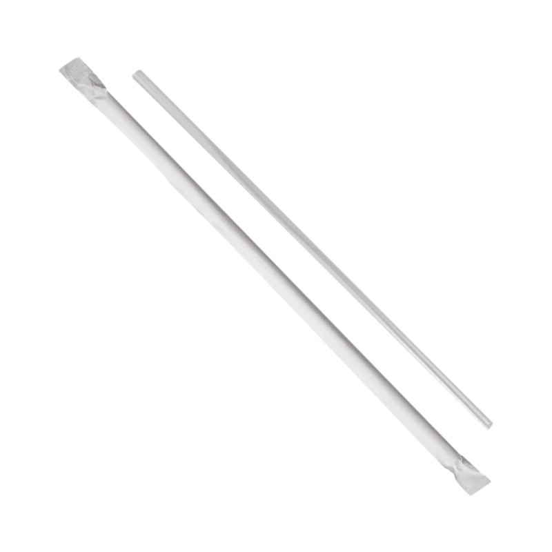 SHANZO PAK – PAPER WRAPPED STRAW 10.25″ TRANSLUCENT 2000/CS