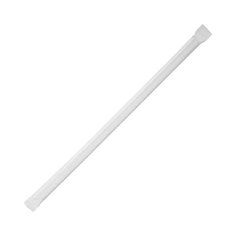 SHANZO PAK – PAPER WRAPPED STRAW 7.75″ TRANSLUCENT 3000/CS