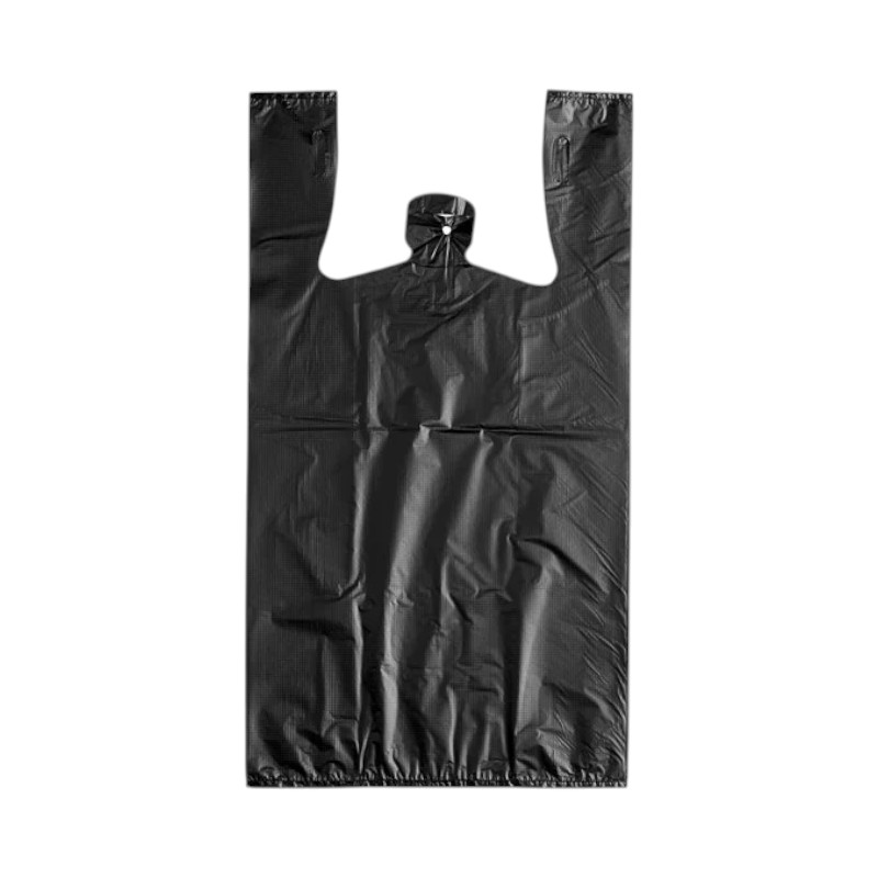 DAP EXTRA HEAVY BLACK T-SHIRT BAG 1/6 (26M) – 500 PCS/CS