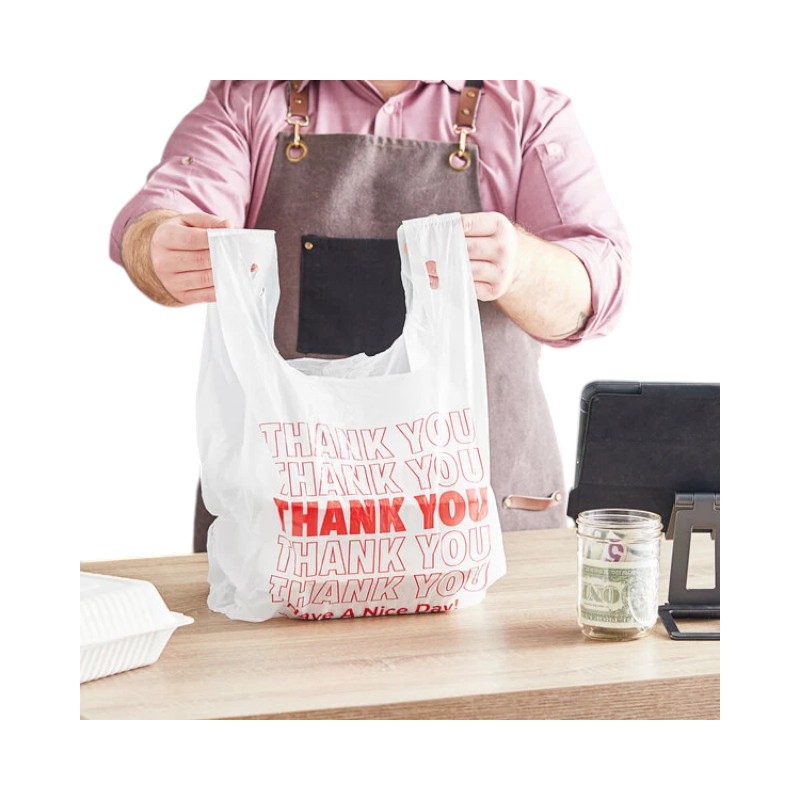 1/6 WHITE THANK YOU BAGS (1000 CT)