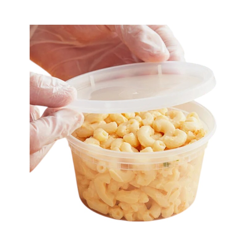 Plastic 12oz Deli Container COMBO With Lid – 240/Cs